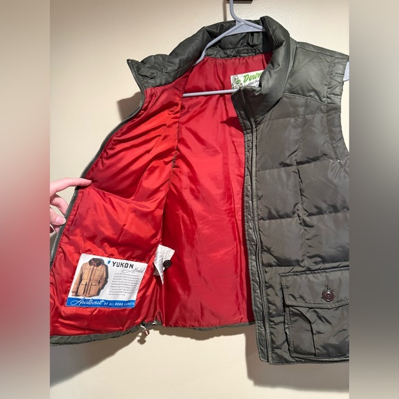 Eddie Bauer Women’s Sz large Yukon Model 550 Fill Down Puffer Brown Vest Jacket - Picture 5 of 12